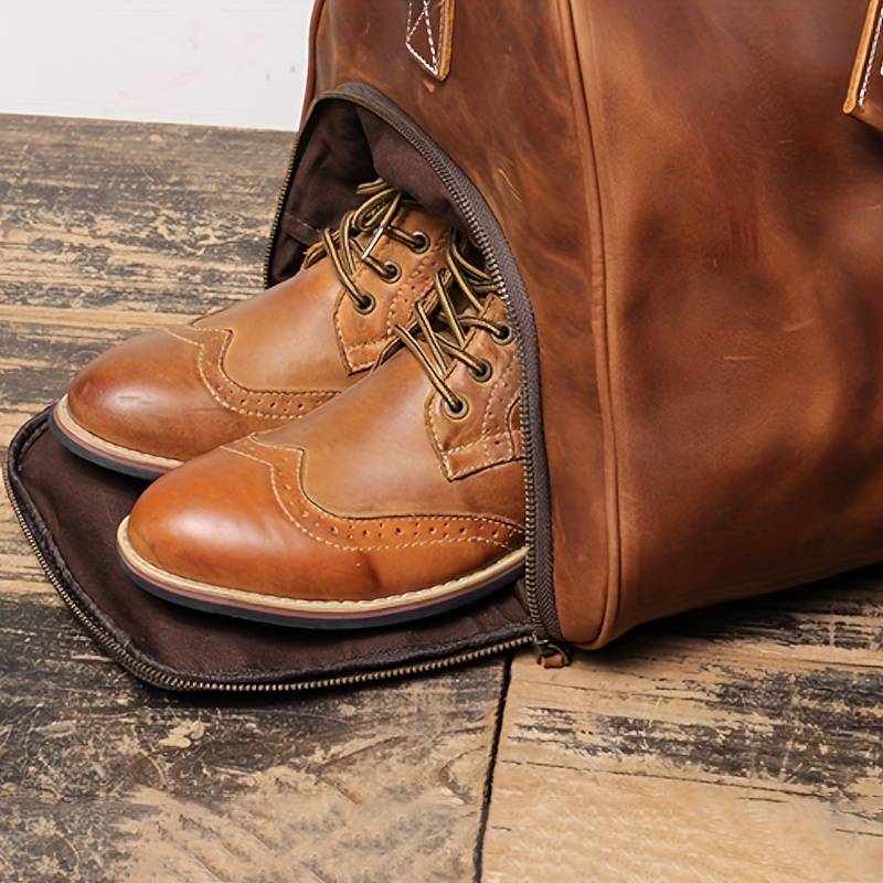Real Leather Vintage Travel Bag
