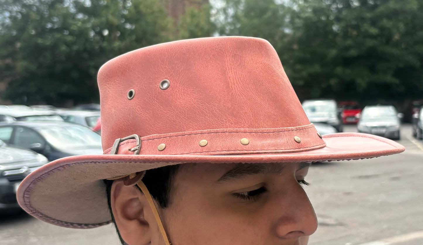 Real Leather Cowboy Style Hat