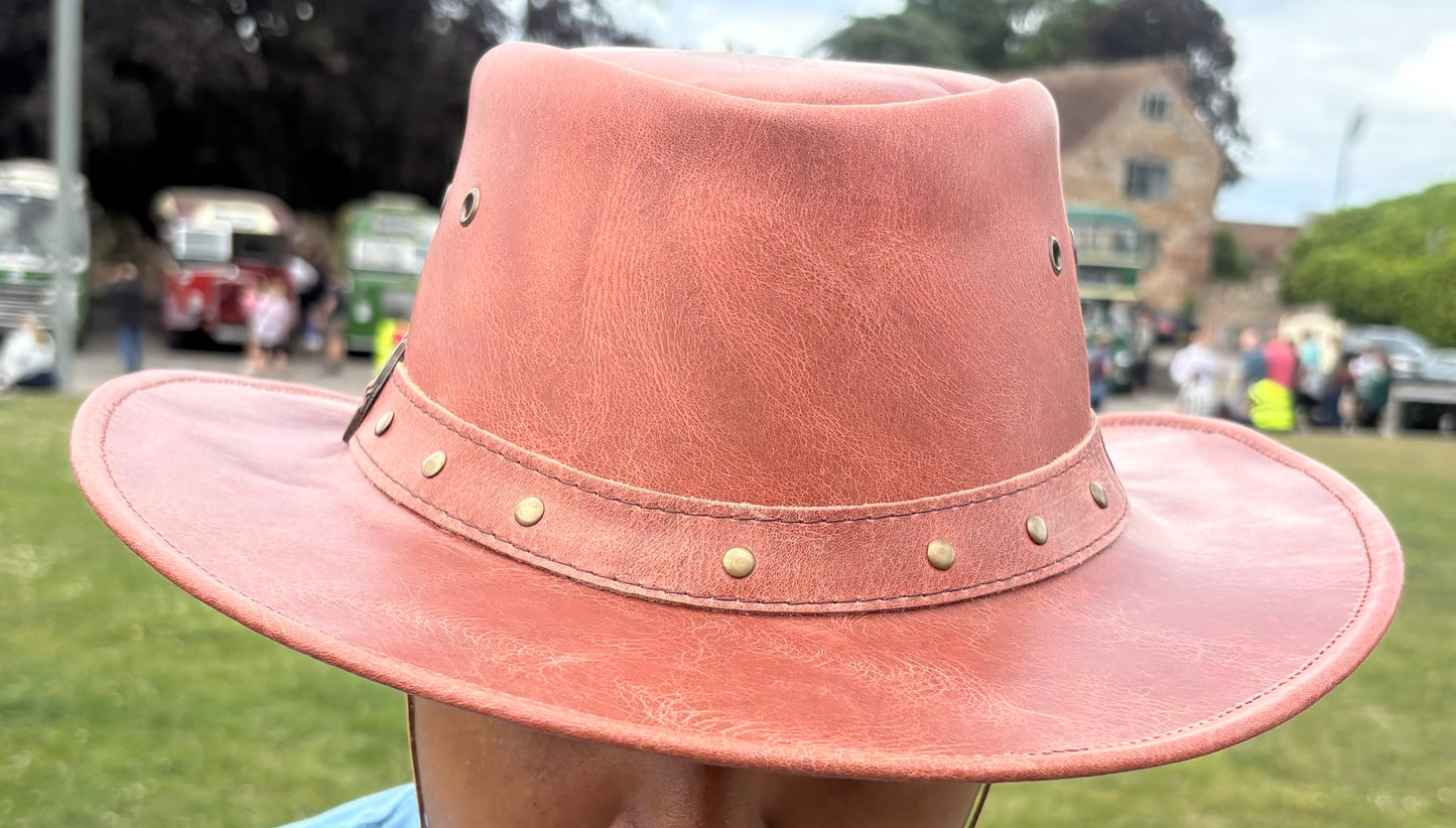 Real Leather Cowboy Style Hat