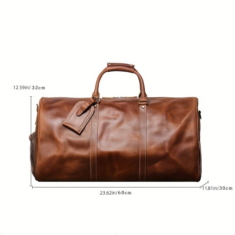 Real Leather Vintage Travel Bag