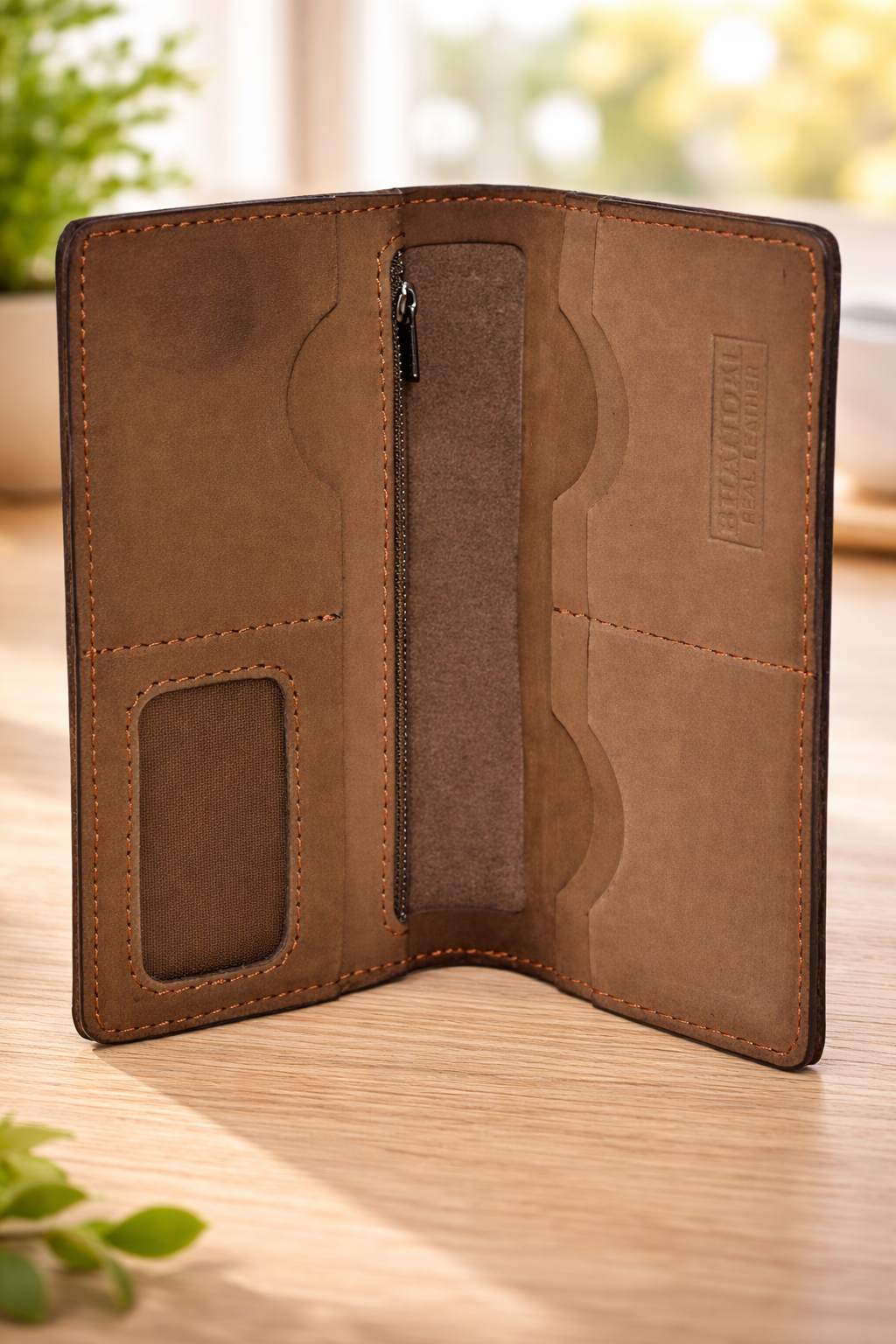 Real Leather Long Wallets for Men - Honda