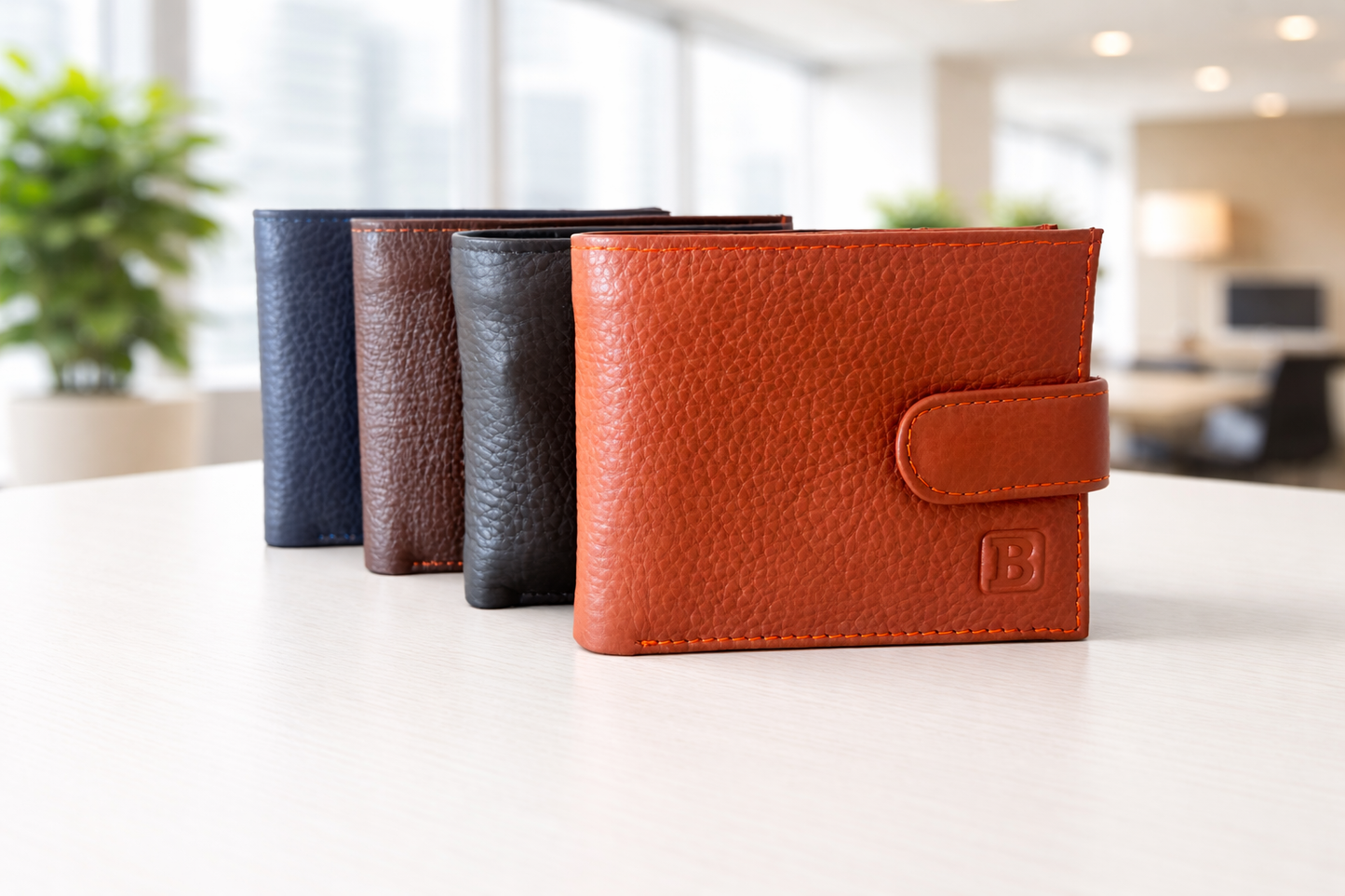 Real Leather Bifold Wallet