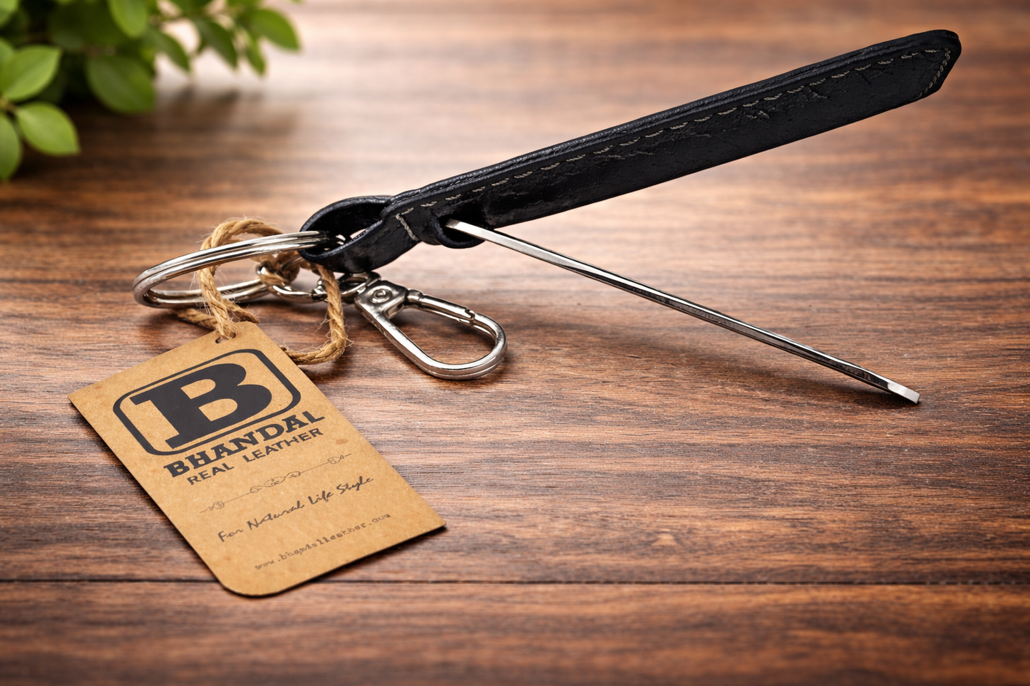 Real Leather Nissan Keychains