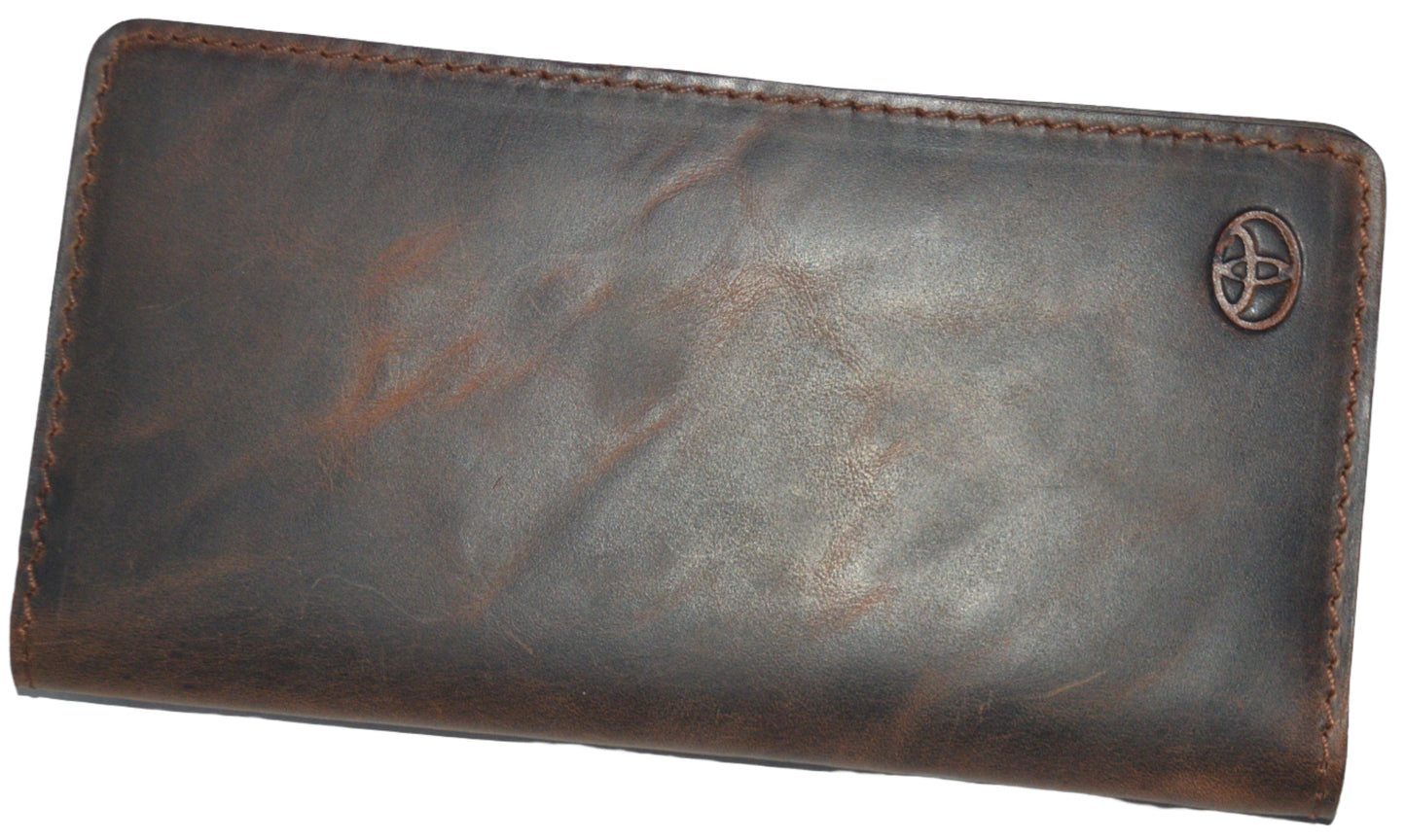 Real Leather Long Wallets for Men- Toyota