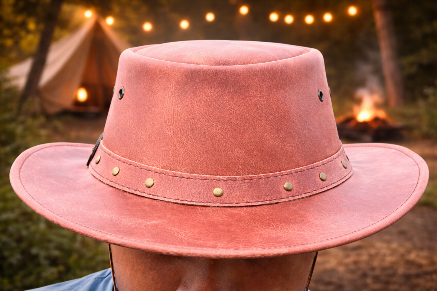 Real Leather Cowboy Style Hat
