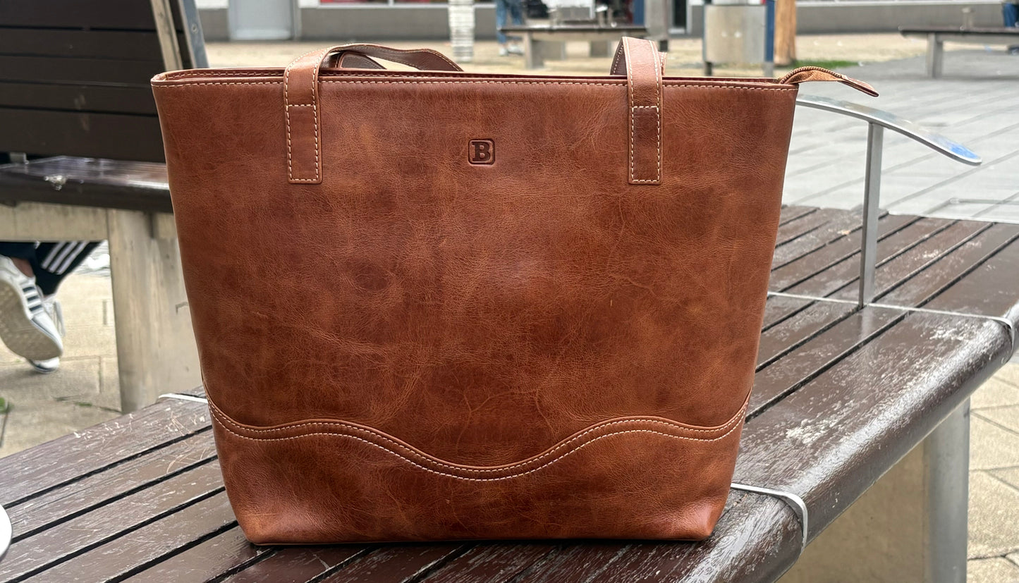 Real Leather Bag for Women -Brown