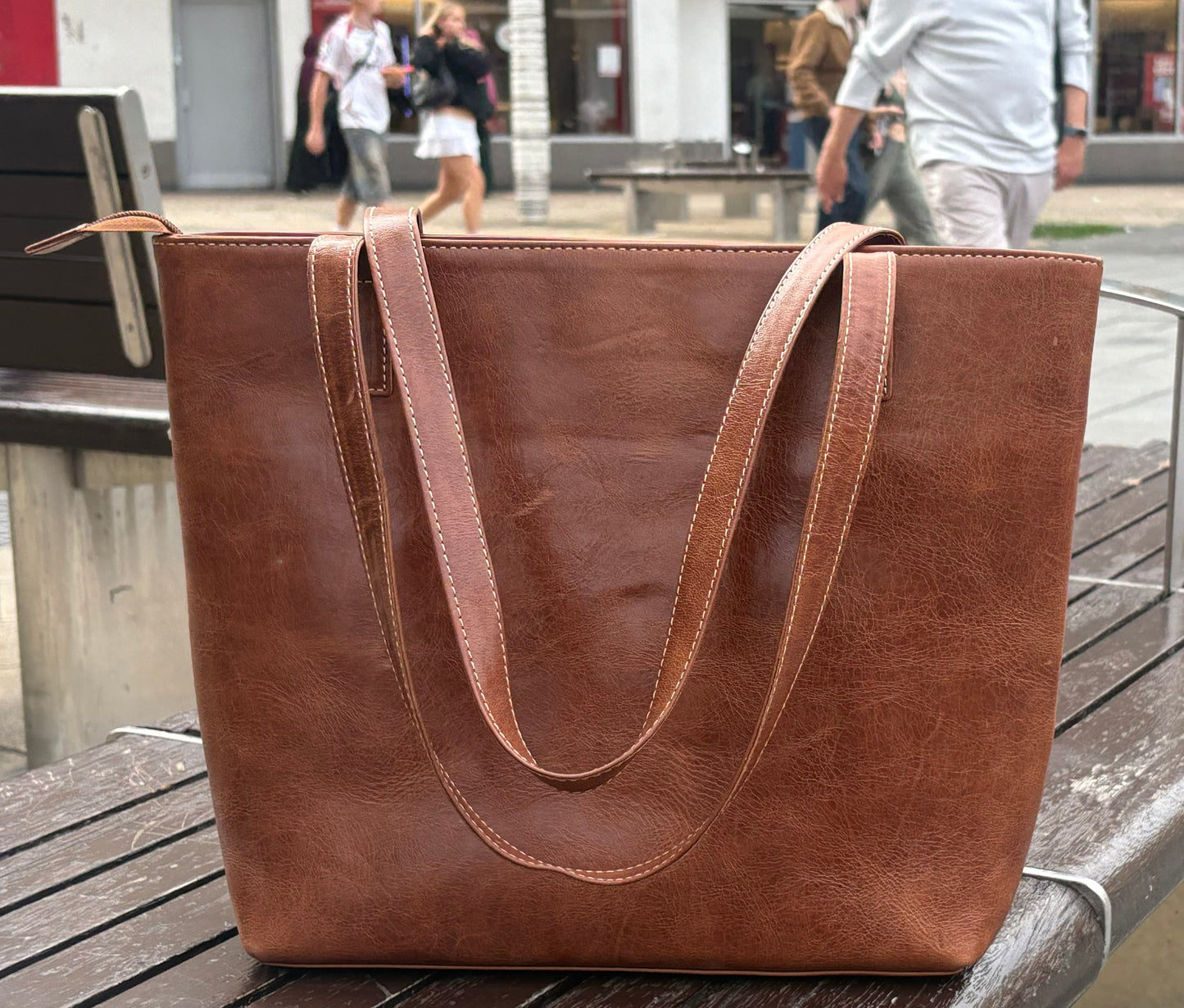 Real Leather Bag for Women -Brown