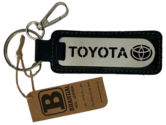 Real Leather Toyota Keychains