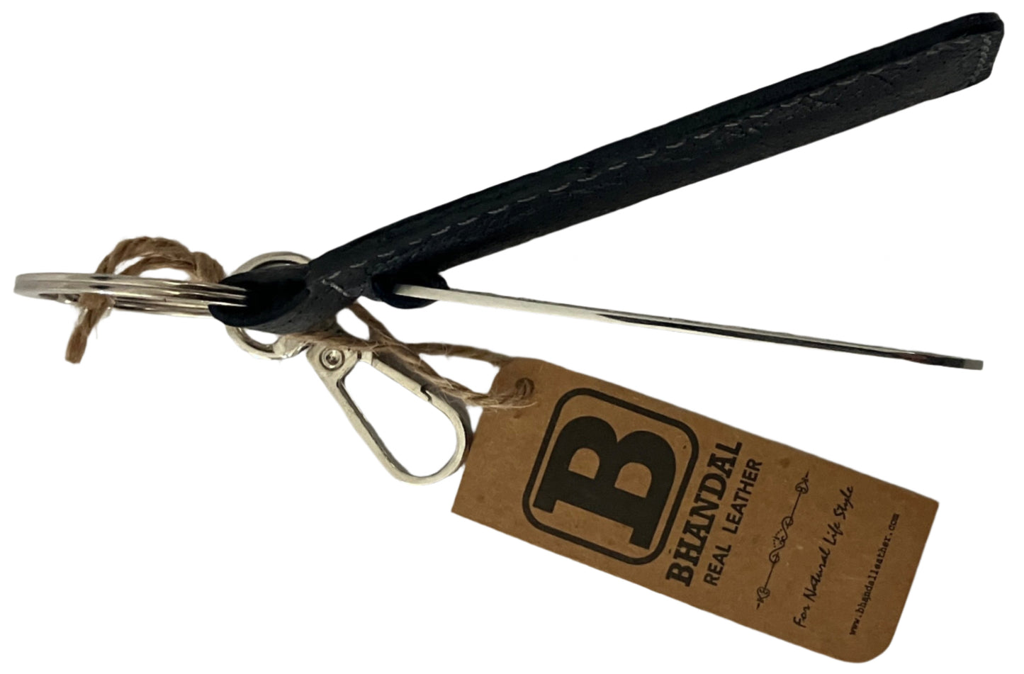 Real Leather Keychain- Nissan