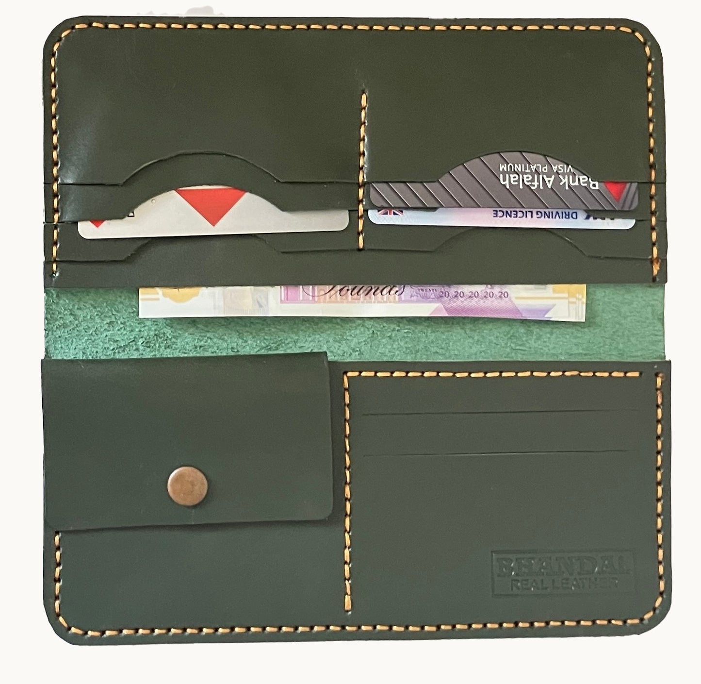 Honey Long Wallet | Handmade