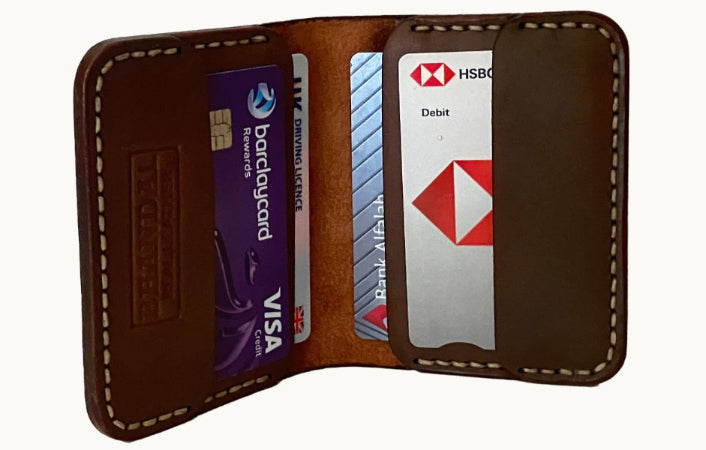 The Vertical Executive: A Leather Bifold Wallet