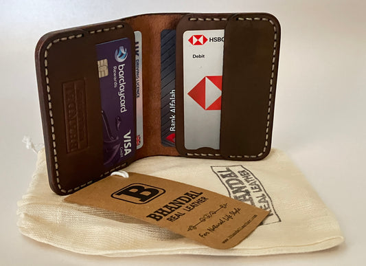The Vertical Executive: A Leather Bifold Wallet