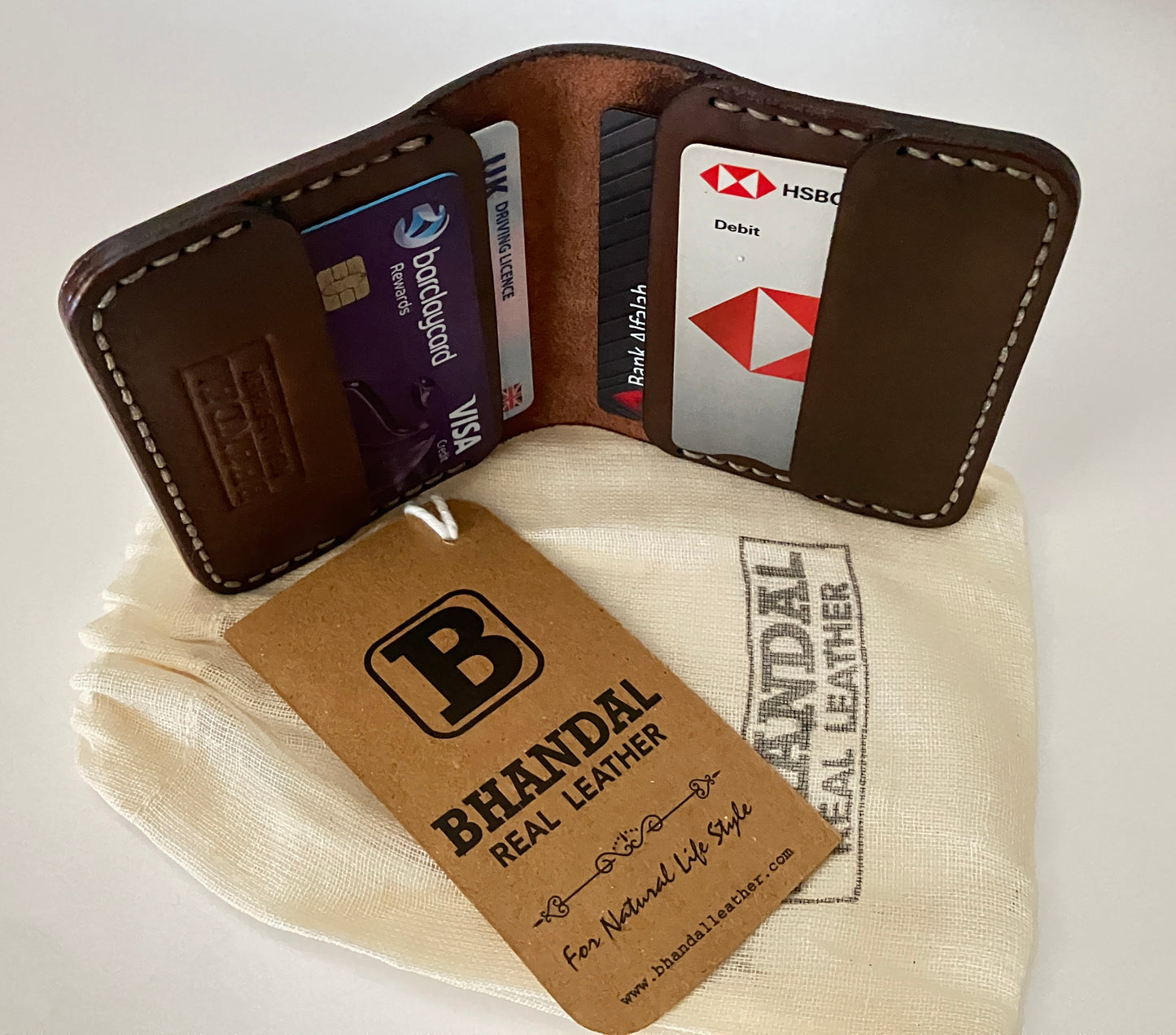 The Vertical Executive: A Leather Bifold Wallet