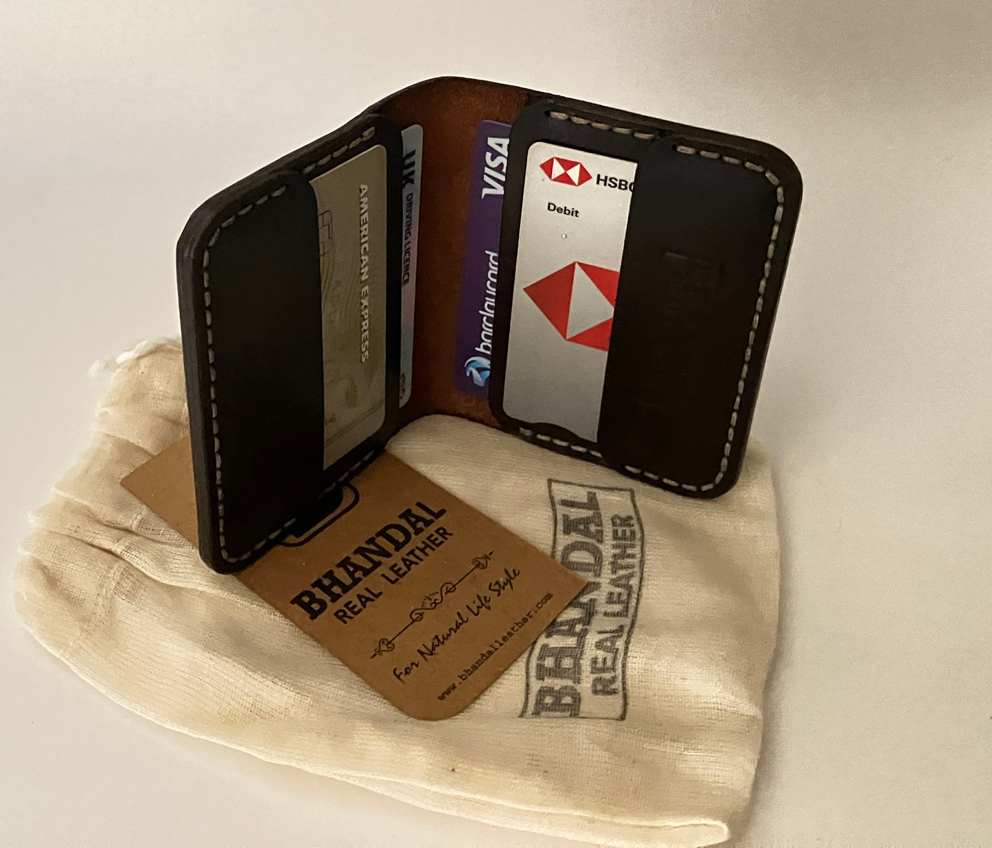 The Vertical Executive: A Leather Bifold Wallet