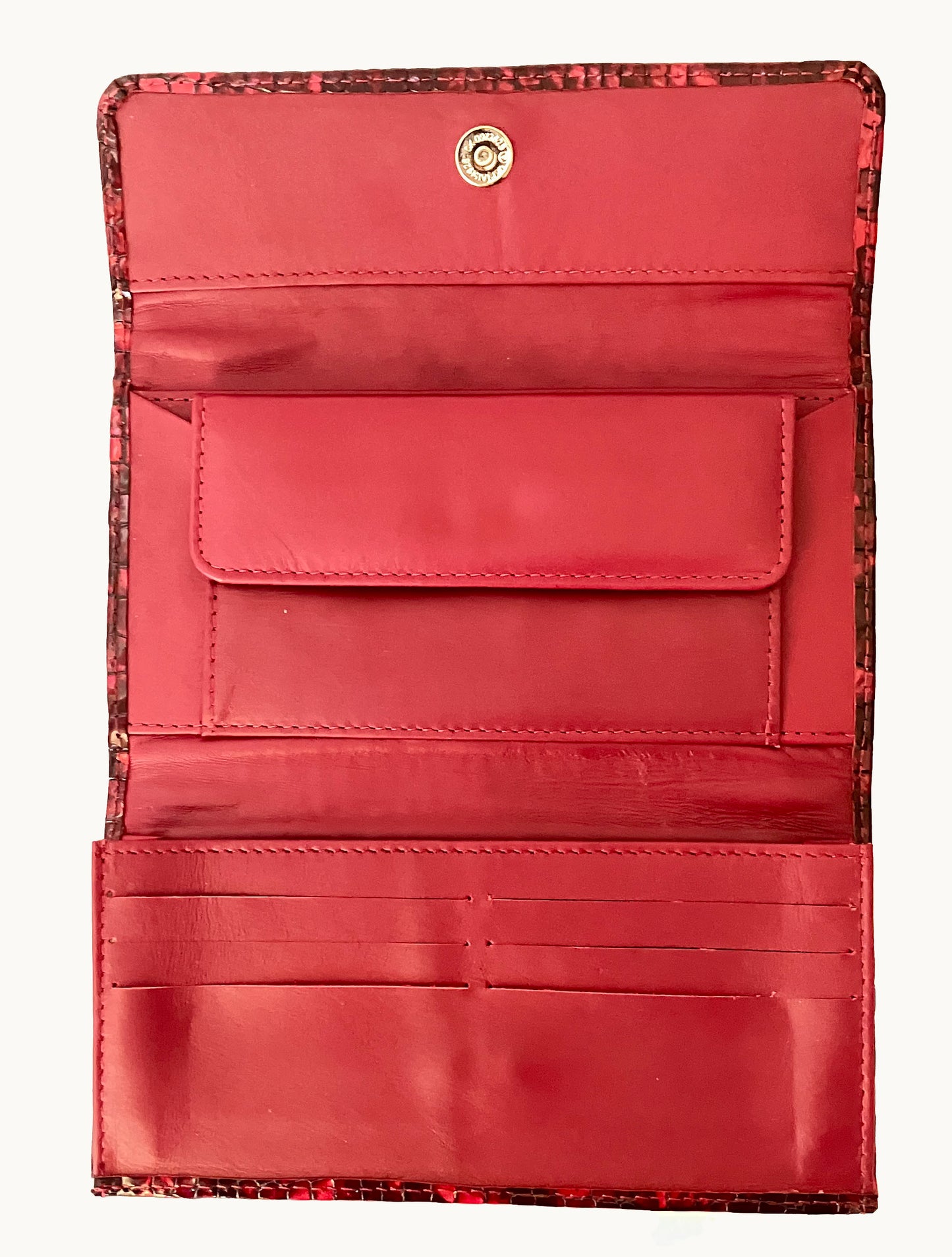 Cluch Wallet – Red Mobile Phone, Currency Notes and Credit Cards