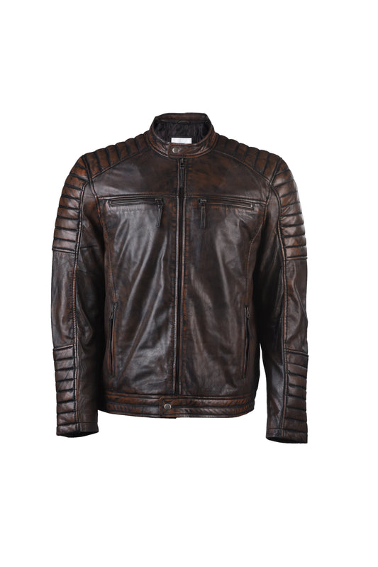 Men's Brown Waxed Ribbed Jacket
