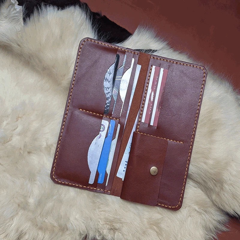 Honey Long Wallet | Handmade