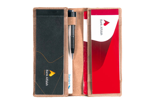 Leather Cheque Book Cover