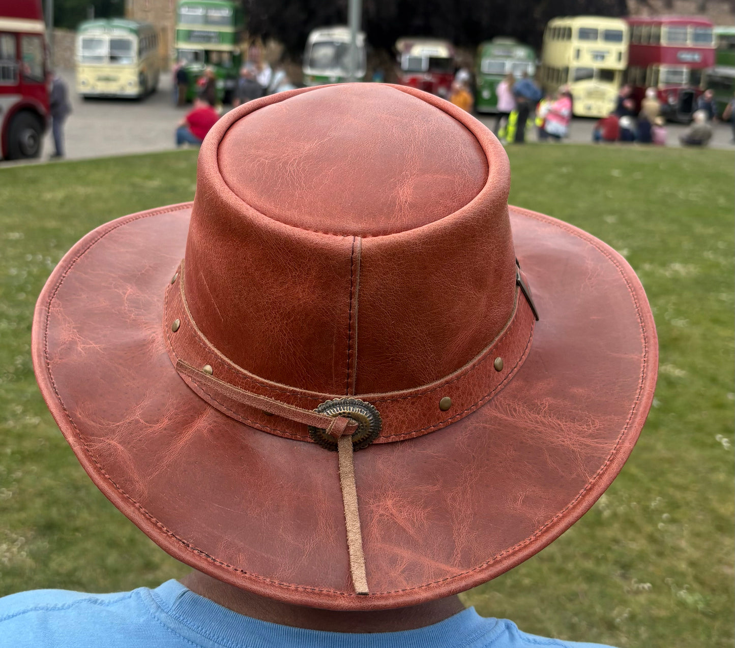 Real Leather Cowboy Style Hat