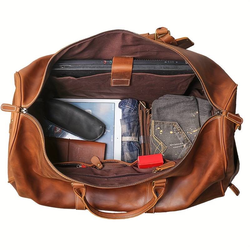 Real Leather Vintage Travel  Bag