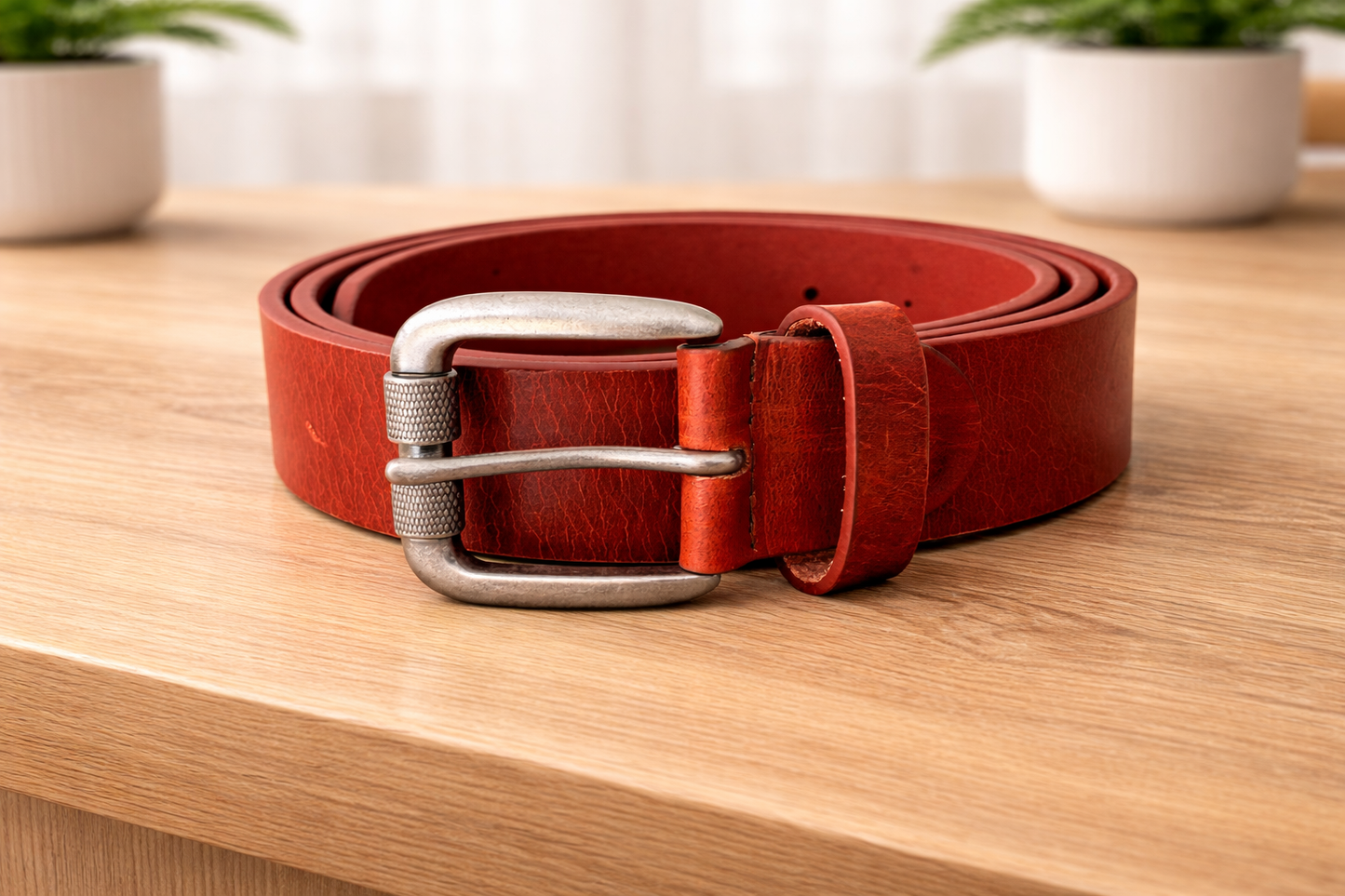 Real Leather Casual Men’s Belt