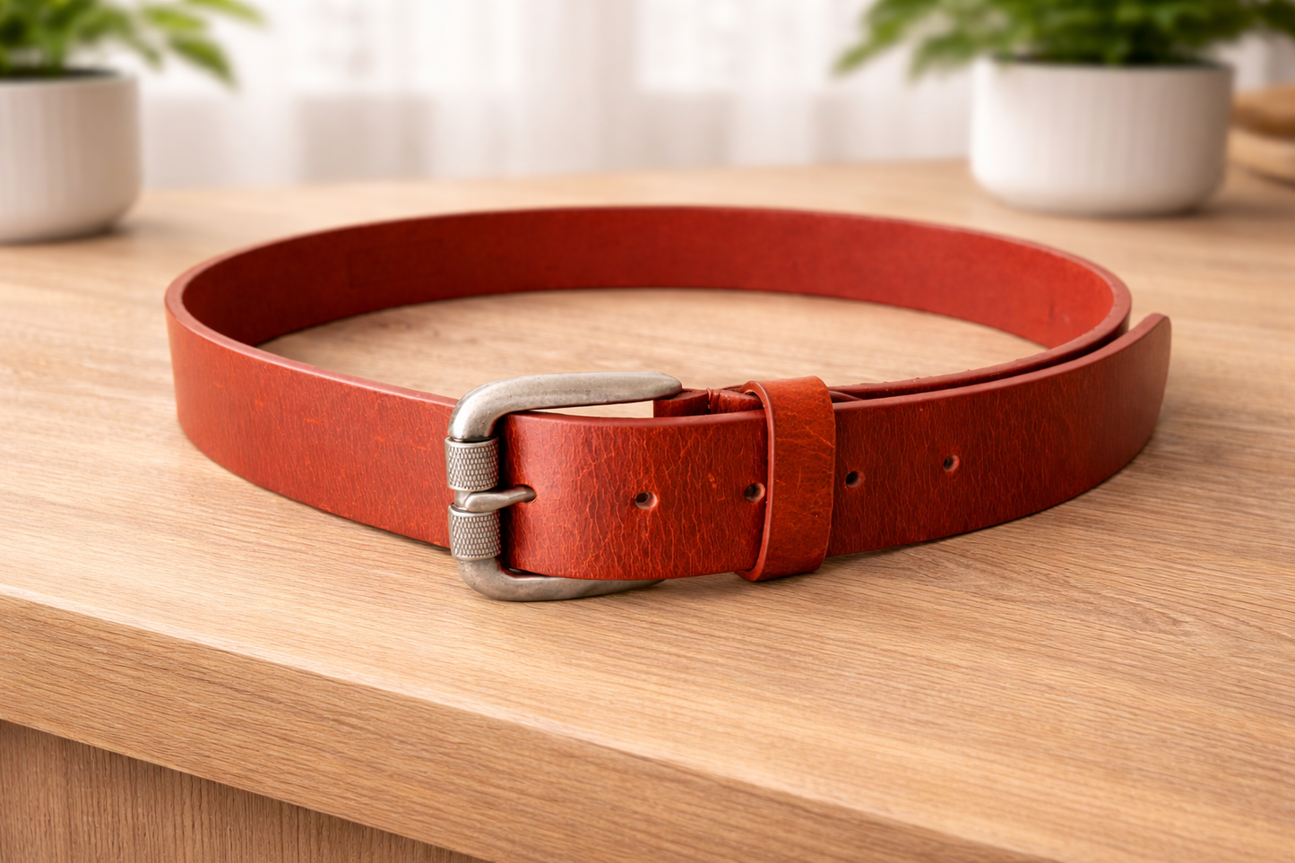 Real Leather Casual Men’s Belt