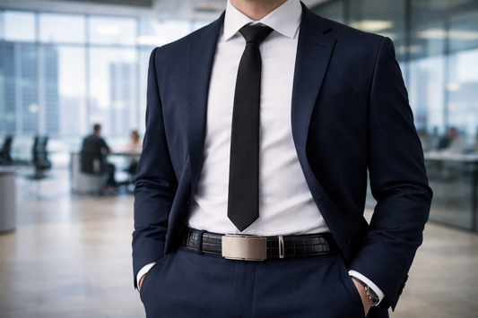 Auto Buckle Real Leather  Men’s Belt