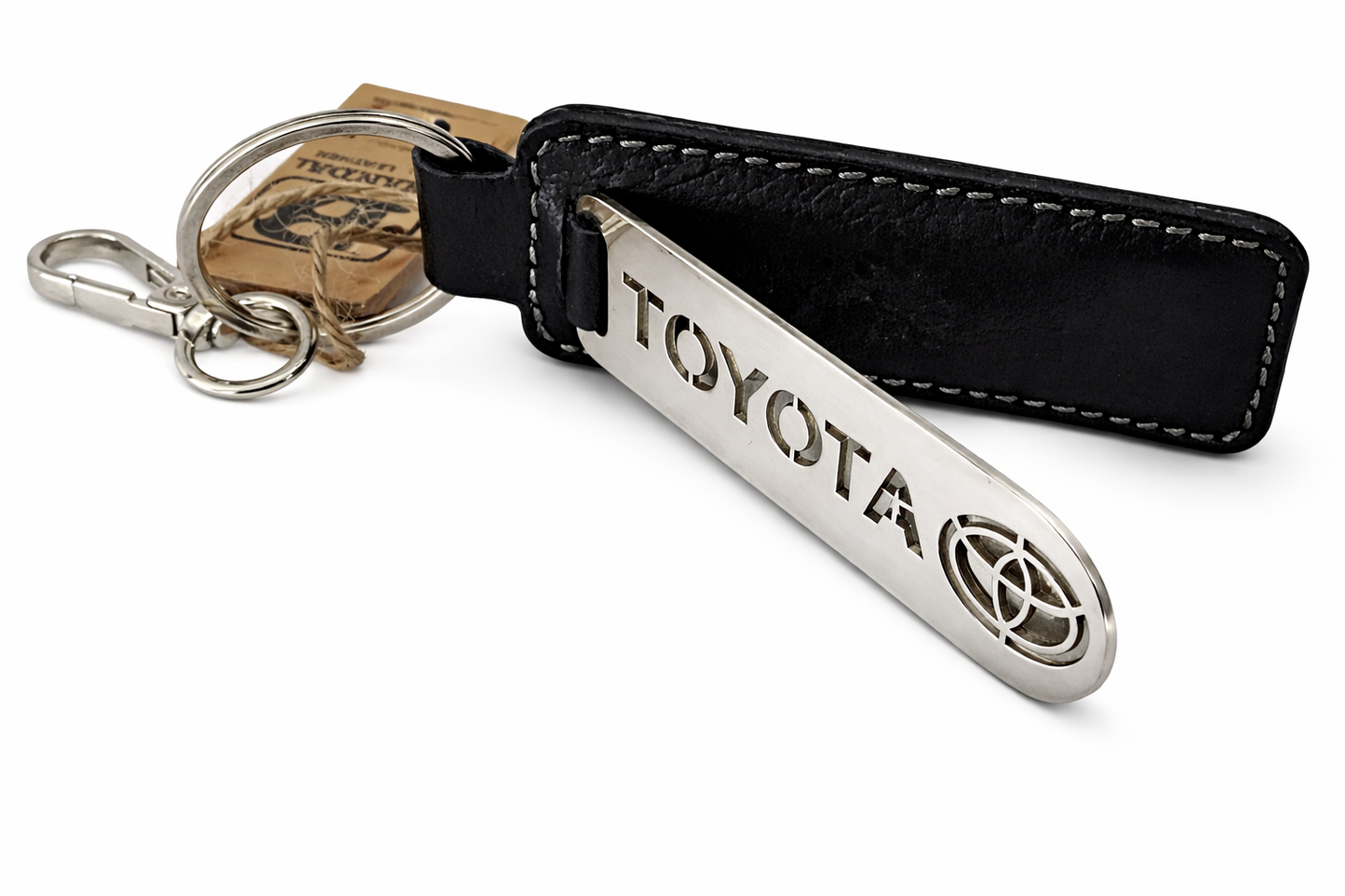 Real Leather Toyota Keychains