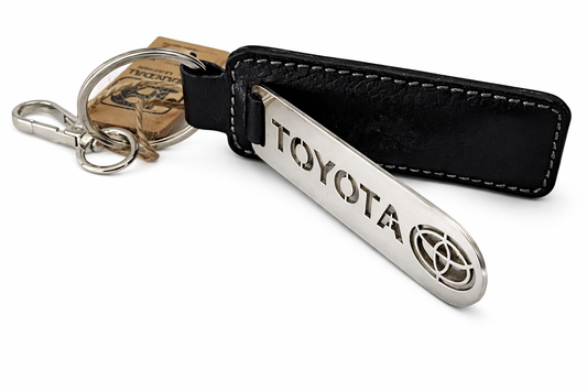 Real Leather Toyota Keychains