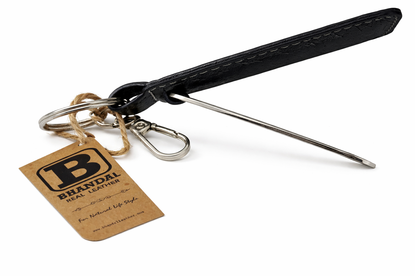 Real Leather Nissan Keychains