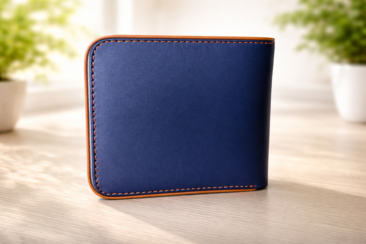 Real Leather Bifold Wallet - Lining