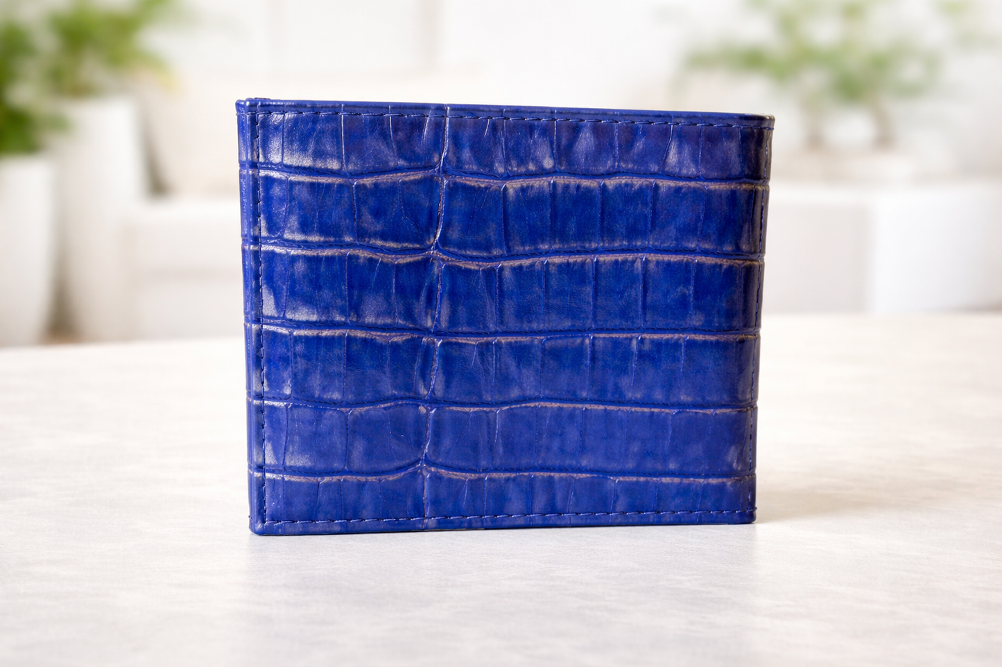 Premium Crocodile Style Real Leather &nbsp;Bifold Wallet