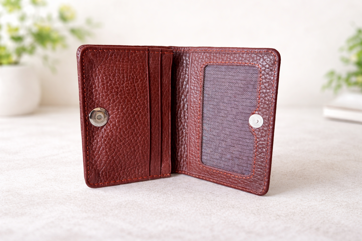 Premium Leather Smart Bifold Cardholder