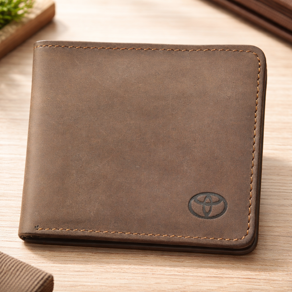 Real Leather Wallets for Men- Toyota