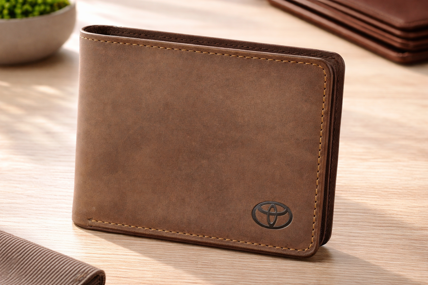 Real Leather Wallets for Men- Toyota