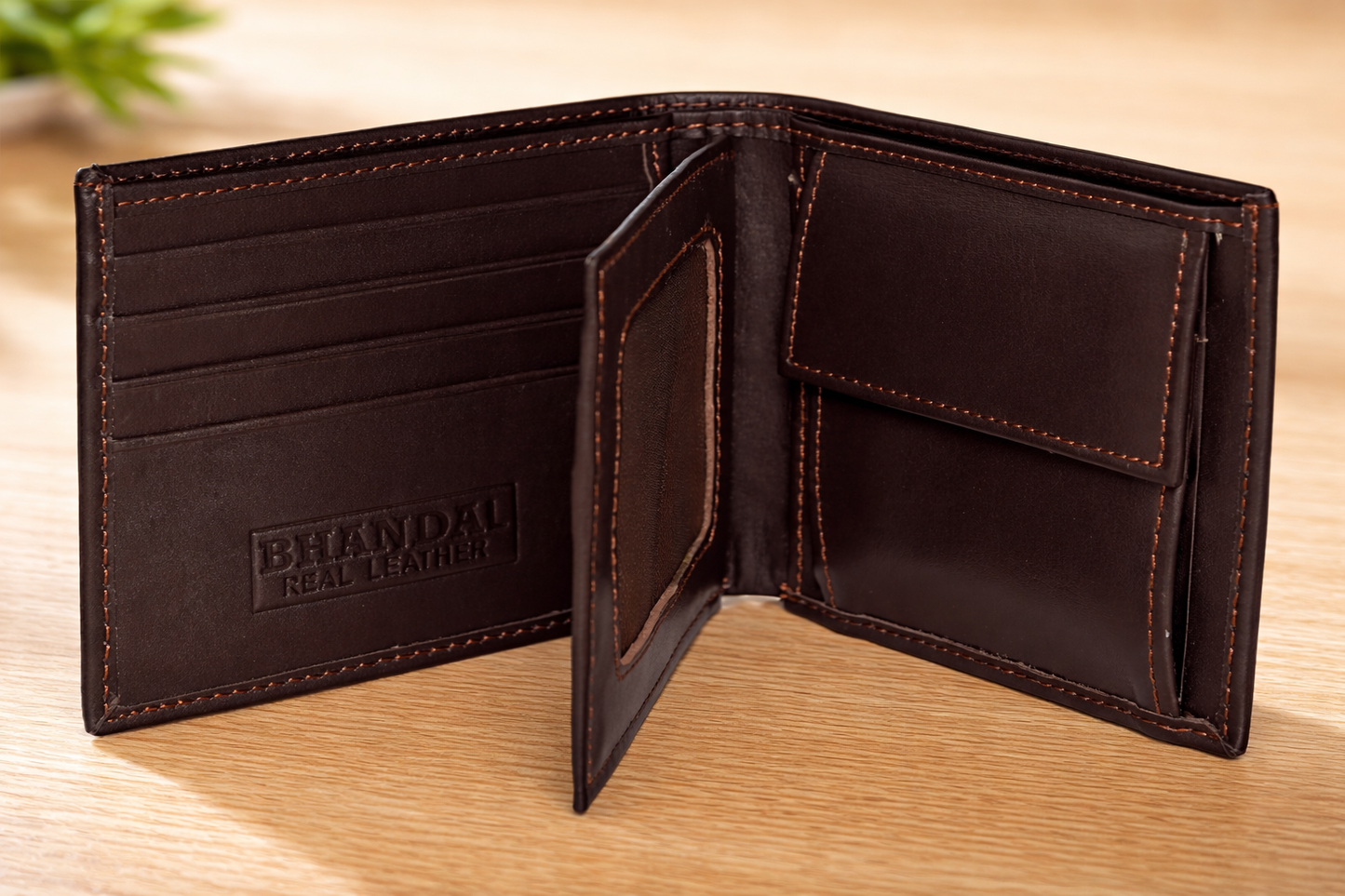 Real Leather Wallets for Men- Honda
