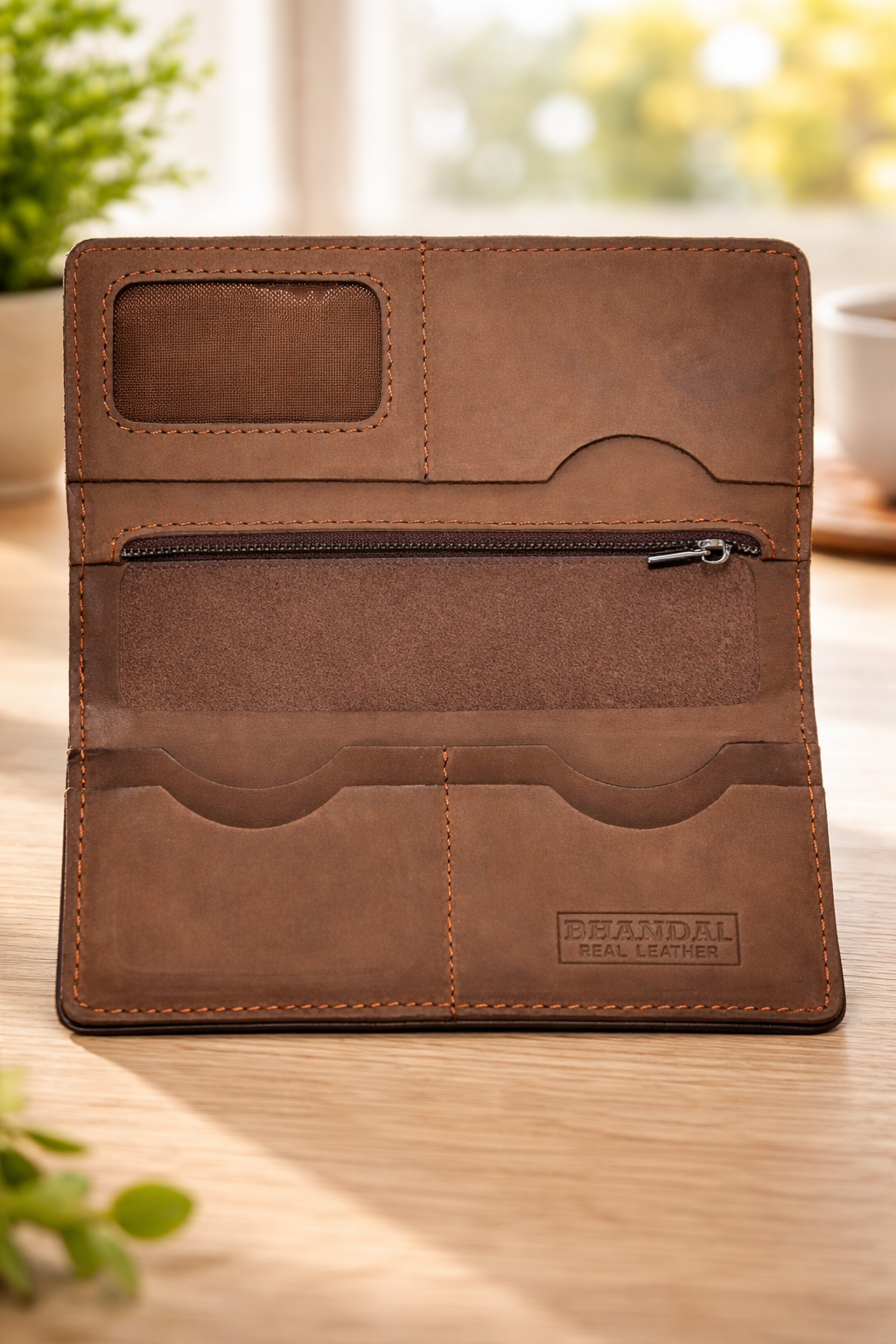Real Leather Long Wallets for Men - Honda