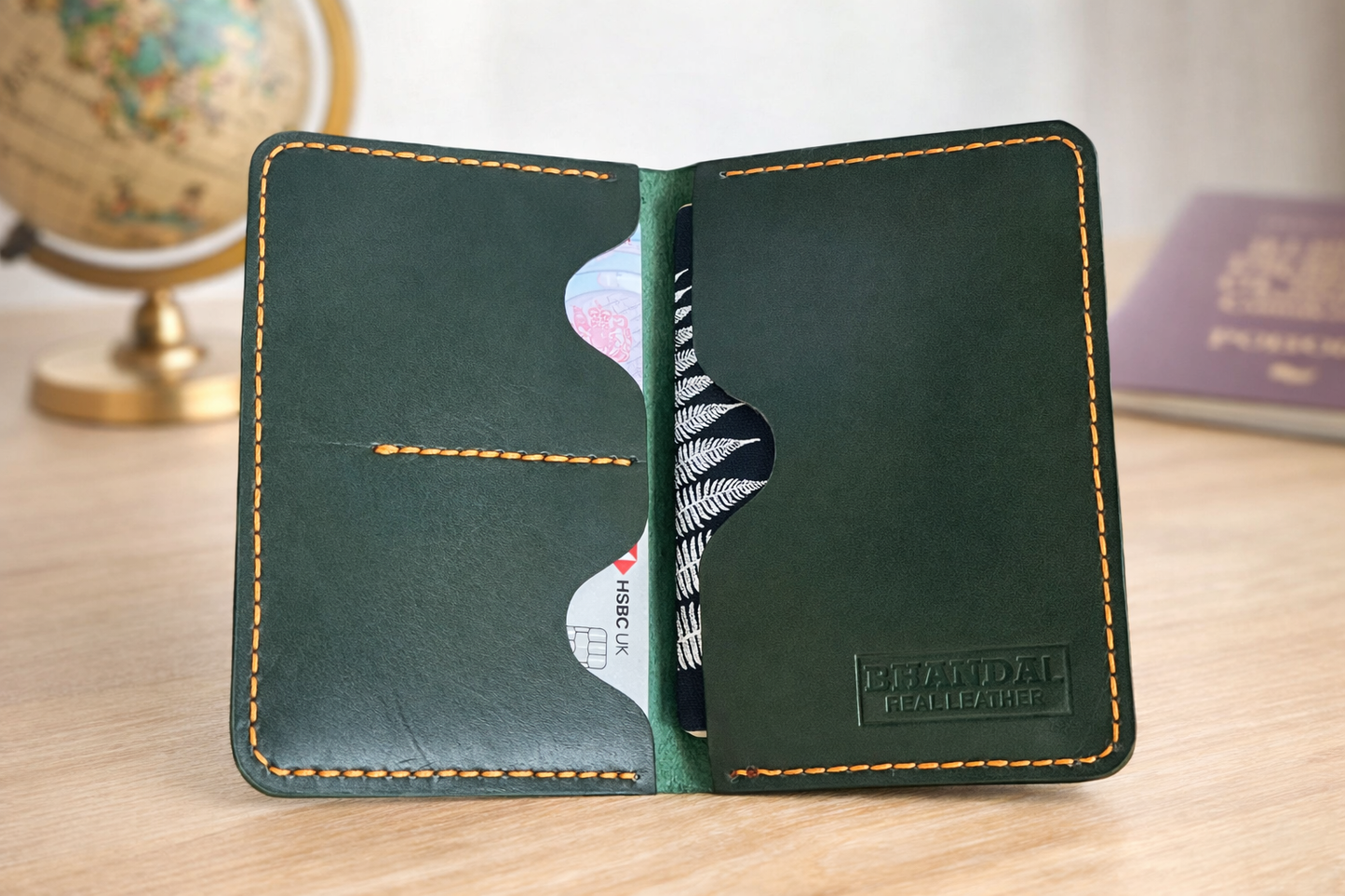 Travel Mate - Real Leather Hand Made Passport Cover