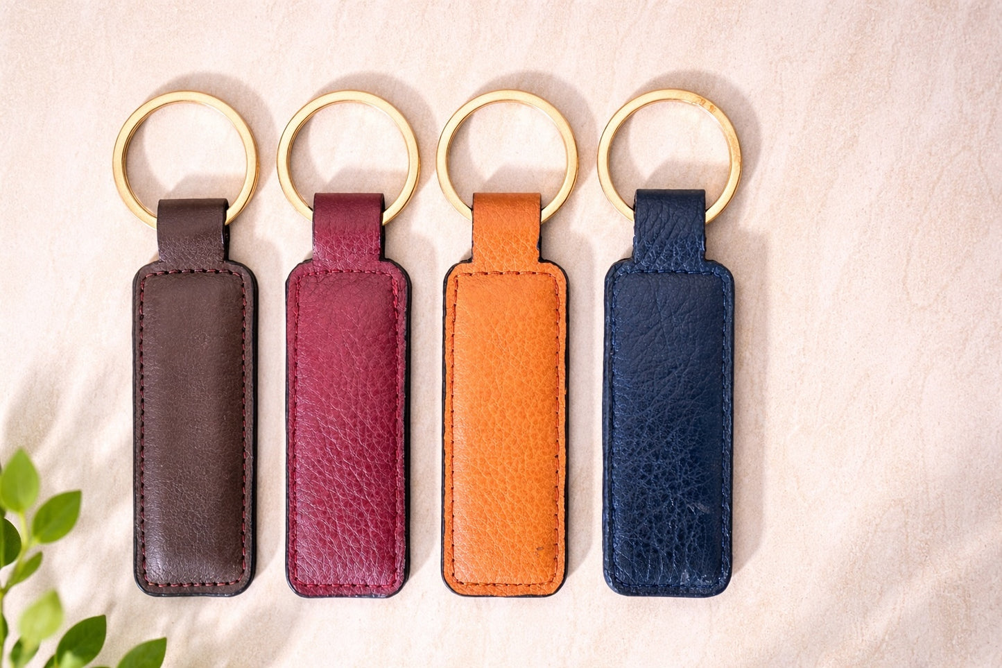 Real Leather Keychain