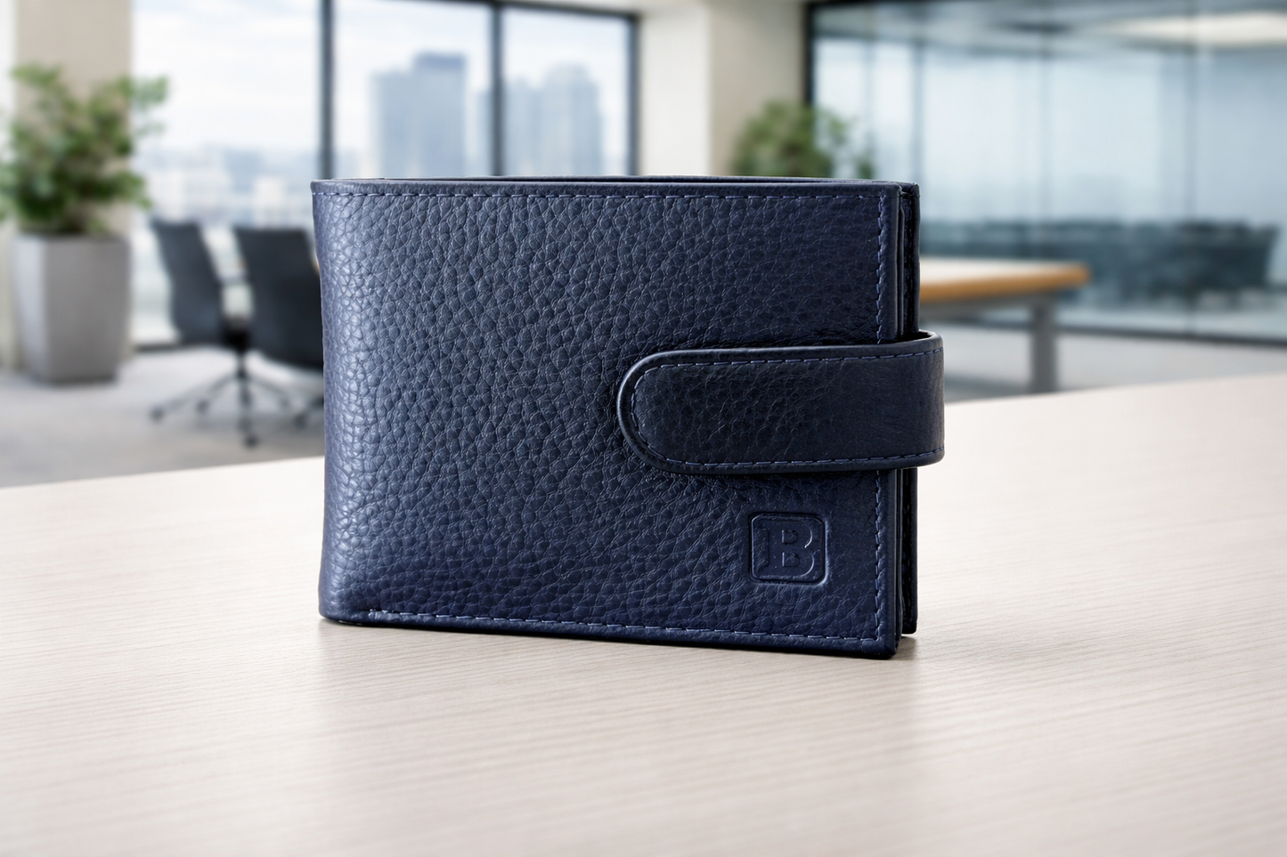 Real Leather Bifold Wallet