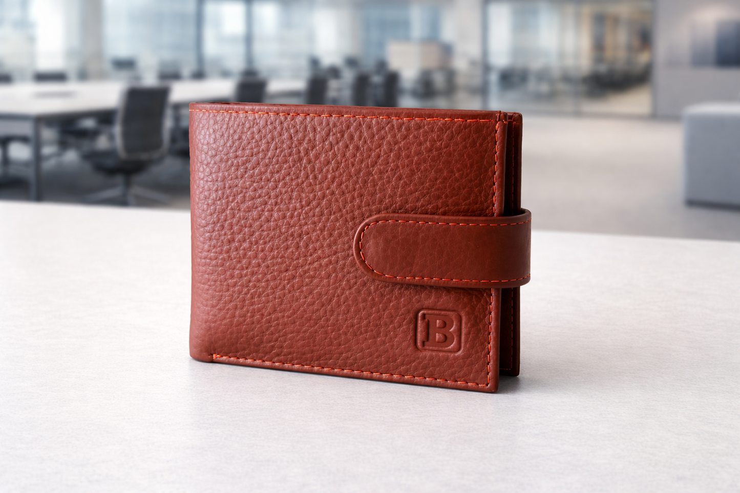 Real Leather Bifold Wallet