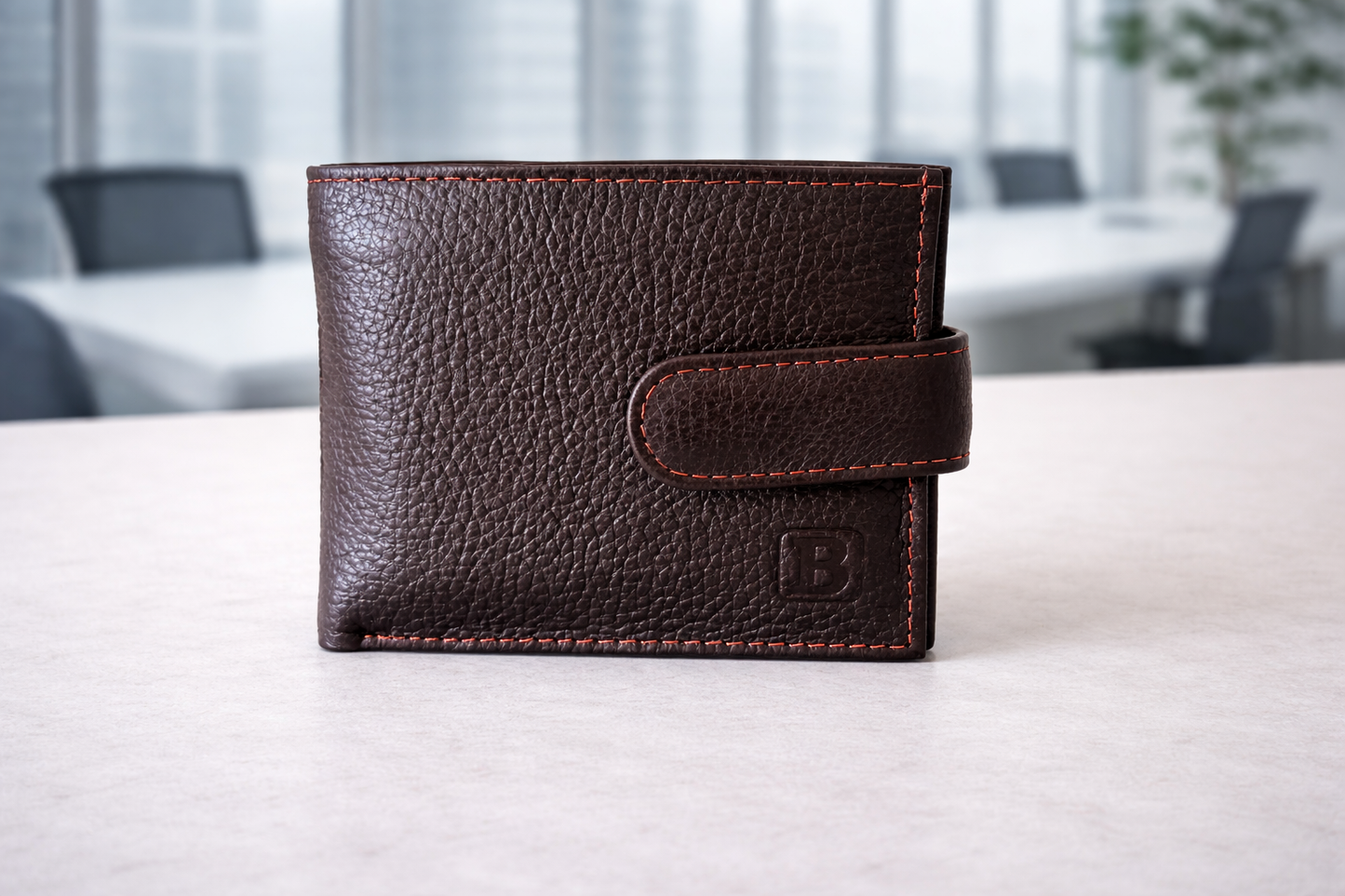 Real Leather Bifold Wallet