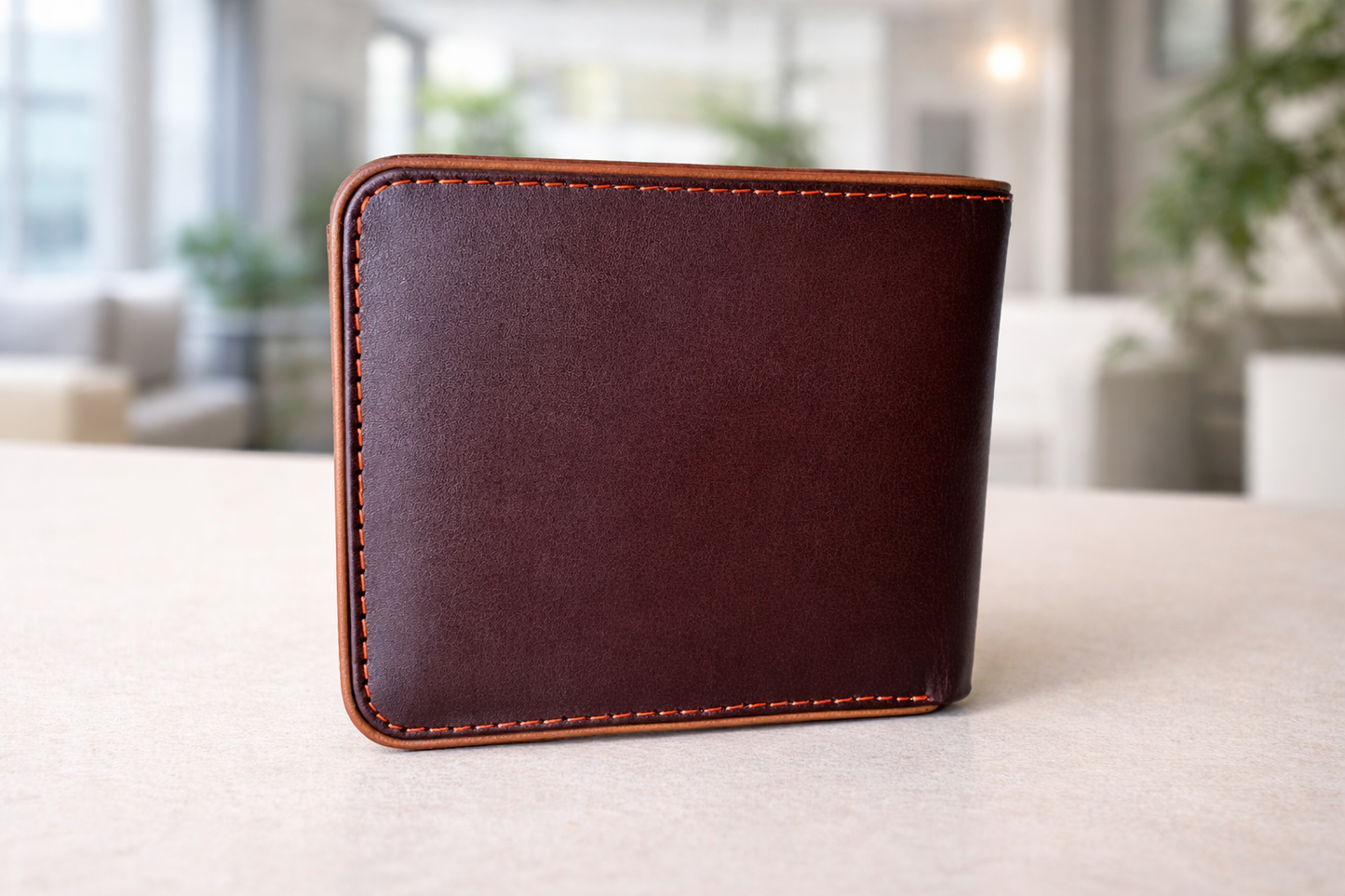 Real Leather Bifold Wallet - Lining
