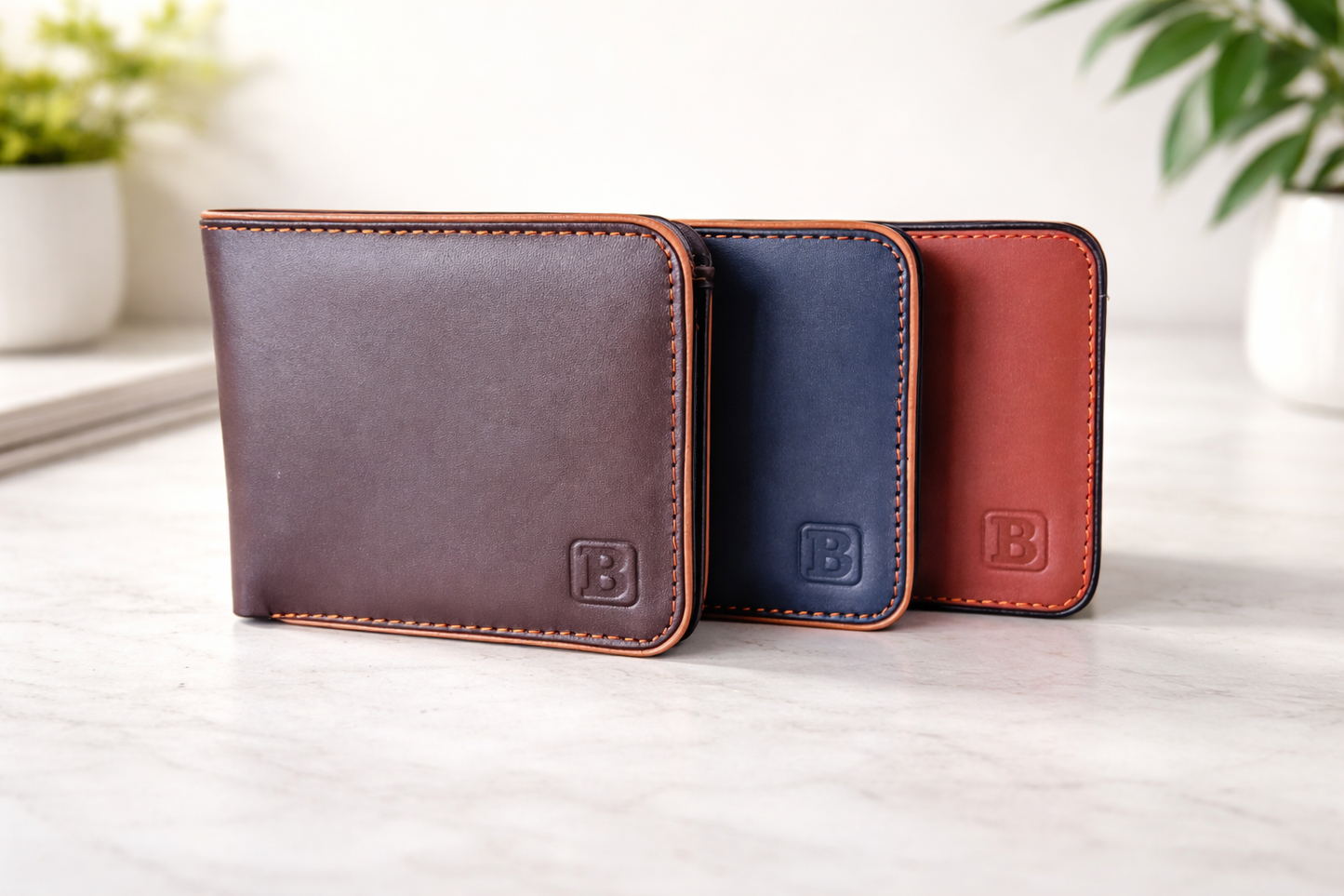 Real Leather Bifold Wallet - Lining