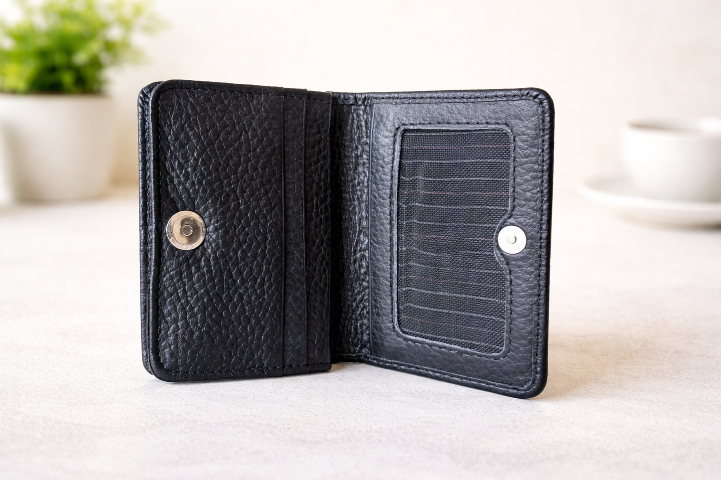 Premium Leather Smart Bifold Cardholder