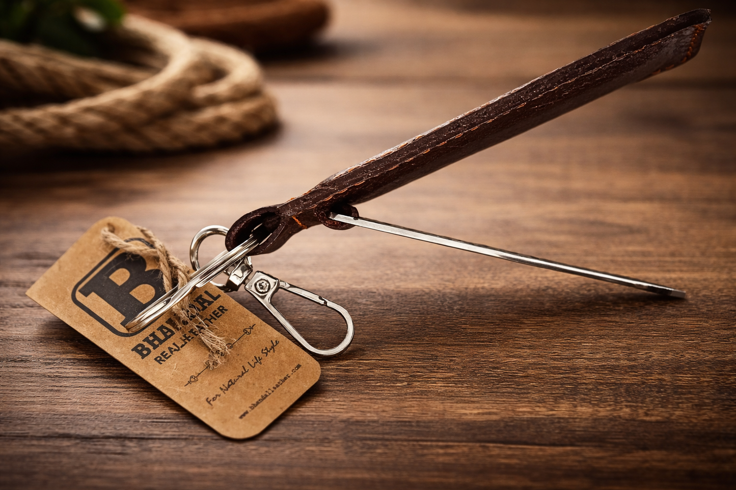 Real Leather Toyota Keychains