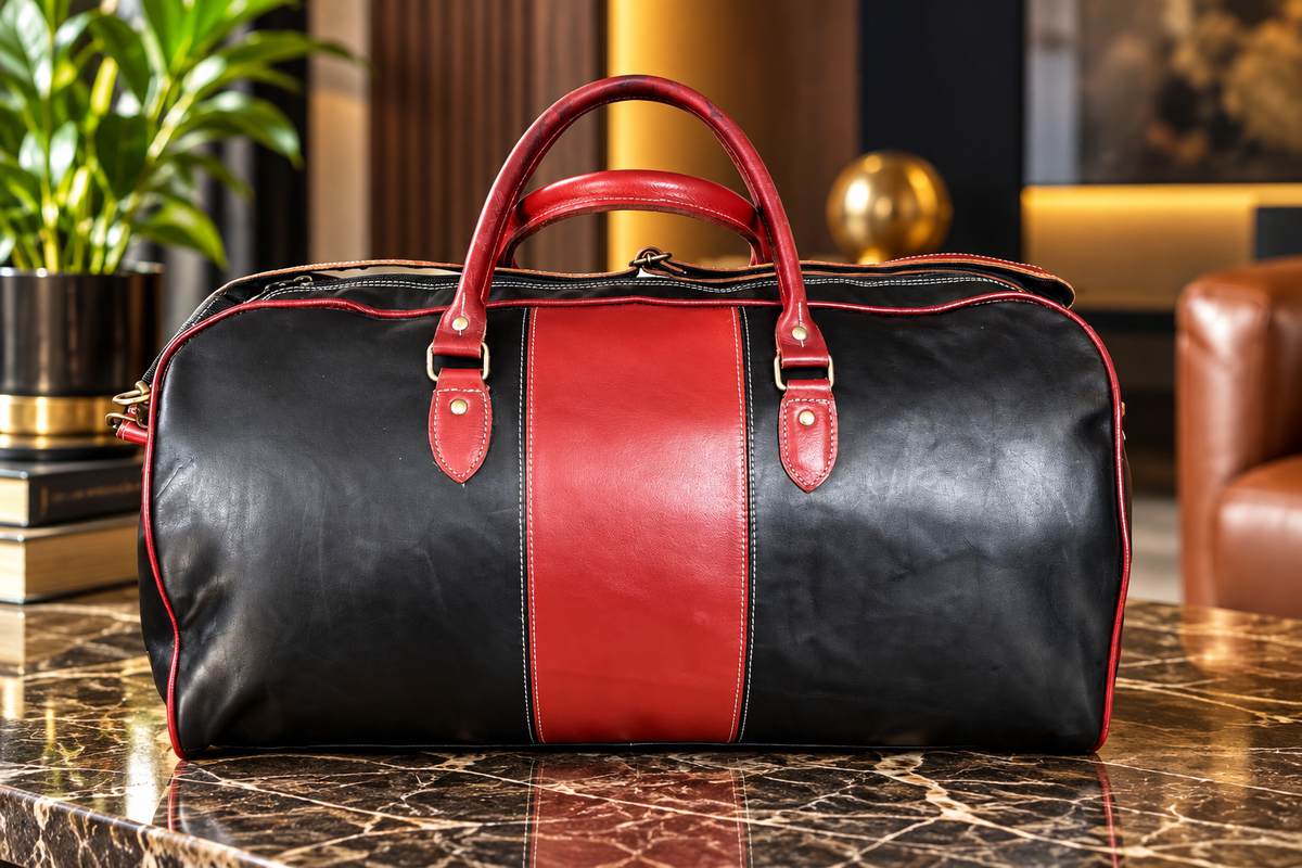Real Leather Duffle Bag