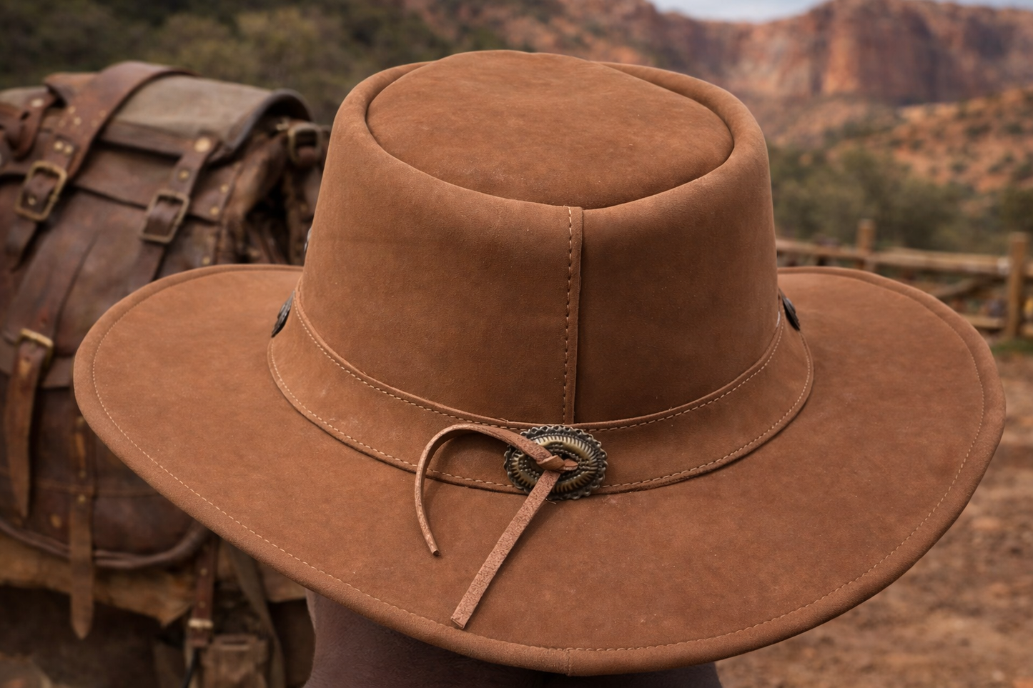 Artificial Leather  Cowboy Style Hat