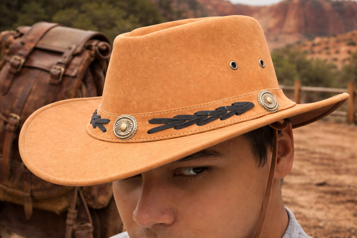 Artificial Leather  Cowboy Style Hat