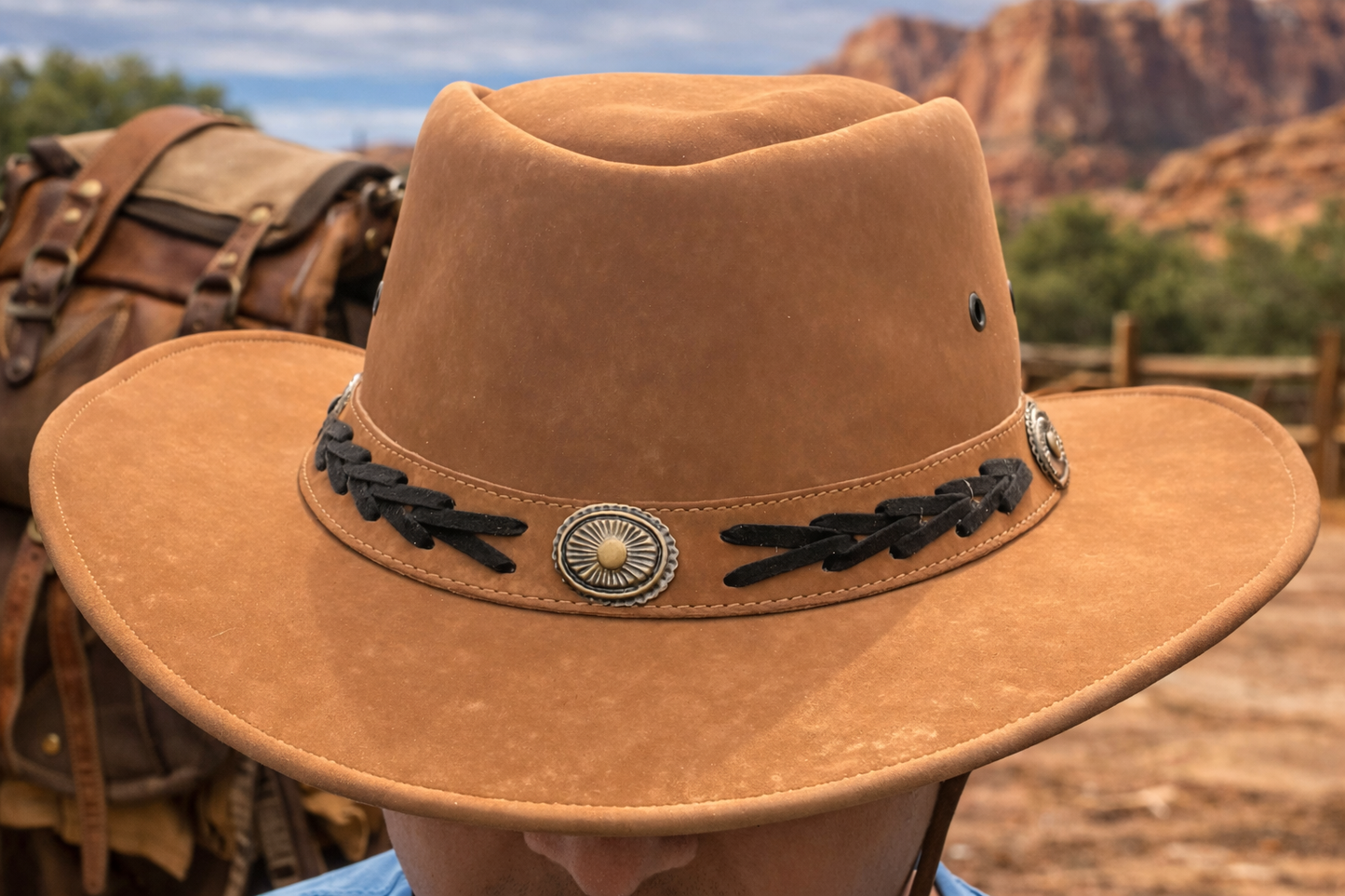 Artificial Leather  Cowboy Style Hat